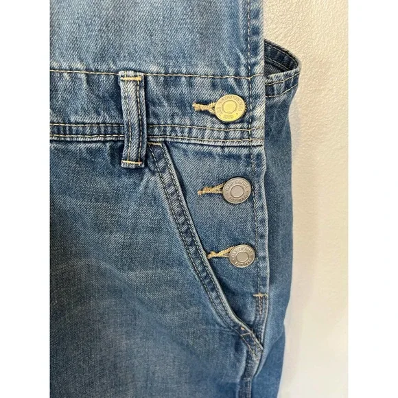 Vintage-like Gap Denim Overall Shorts Women's Size small - Picture 3 of 5